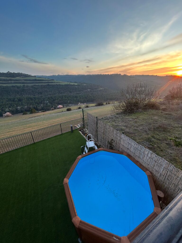 Vistas piscina Cal Bertran